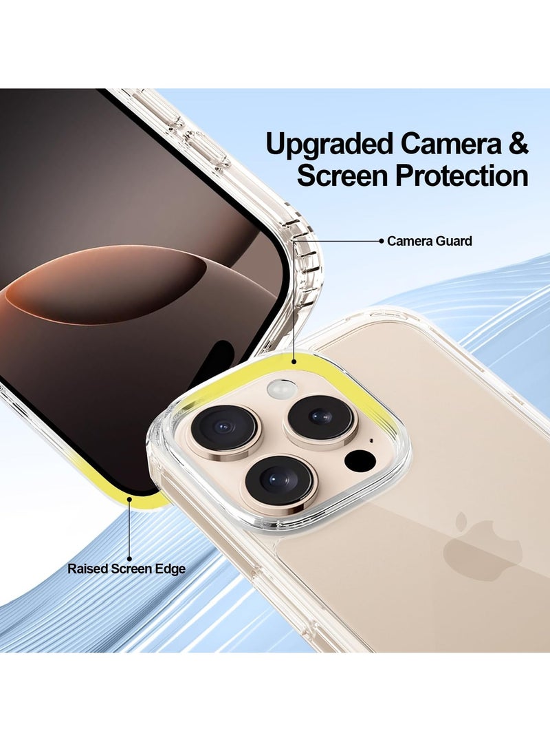 MIGOFAST Crystal Clear Case for iPhone 16 Pro Max(6.9-Inch), [Anti-Yellowing] Hard Back Slim Shockproof Bumper Anti-Scratch, Suitable for Wireless Charging - Image 3