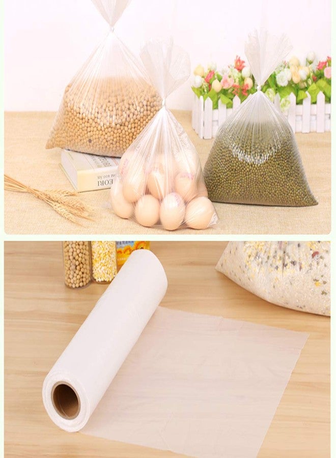 RBHK 12" X 20" Plastic Produce Bag on a Roll Clear Food Storage Bags for Fruits Vegetable, 350 Bags - Image 2