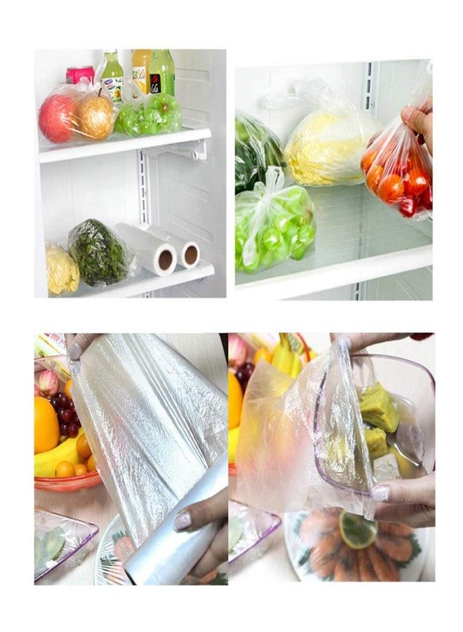 RBHK 12" X 20" Plastic Produce Bag on a Roll Clear Food Storage Bags for Fruits Vegetable, 350 Bags - Image 4