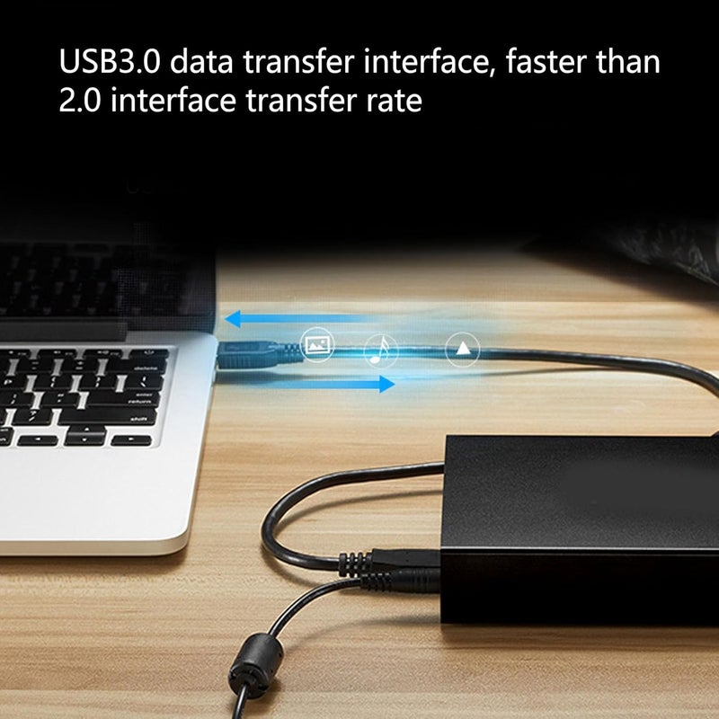 klarako Effortlessly Store 35 Inch External Hard Drive Perfect for Laptops Desktops Noteworthy Organizer for Your External Hard Drives (US Plug) - Image 3