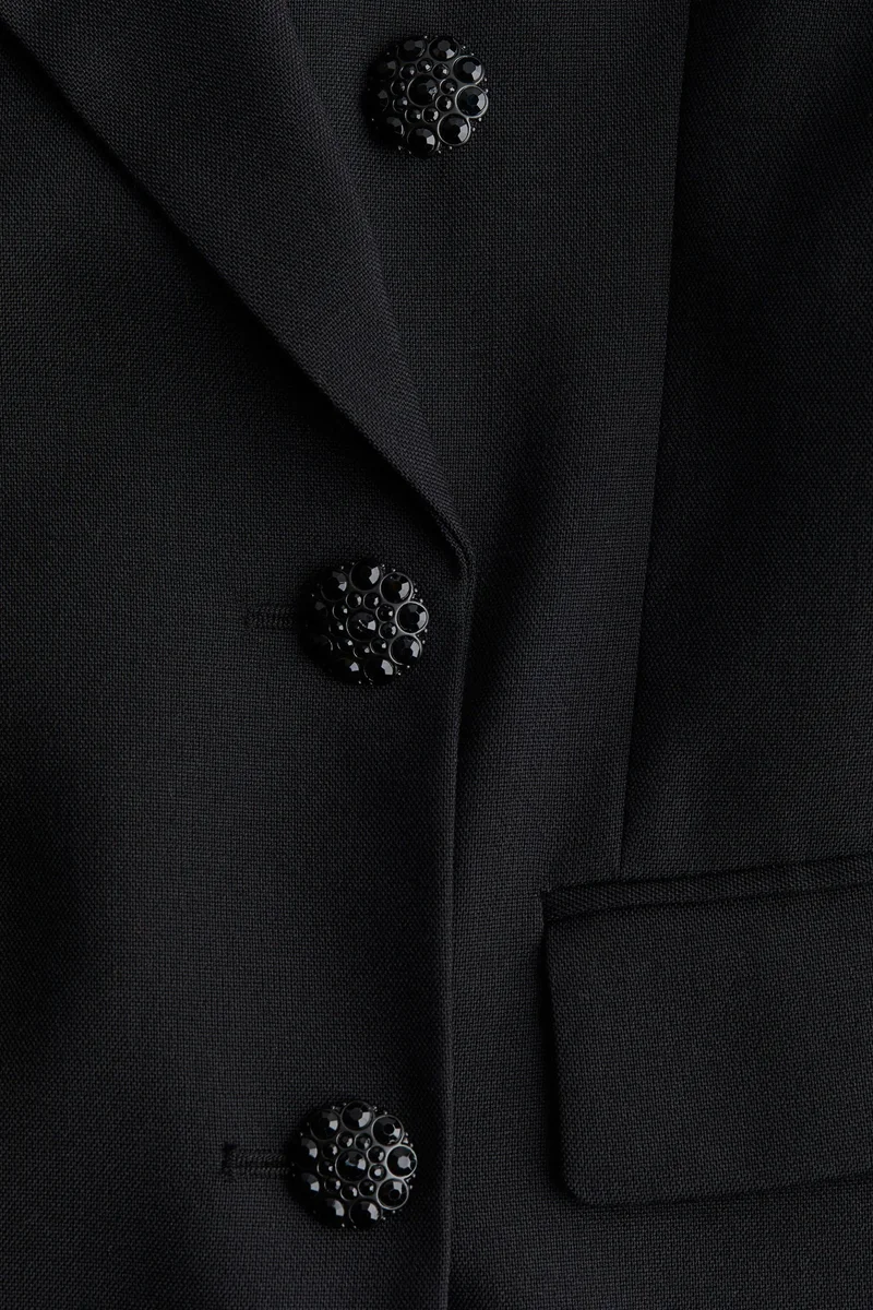 H&M Rhinestone-button blazer