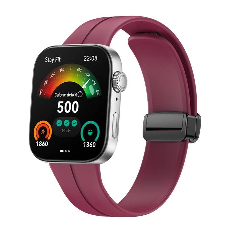 Silicone Smartwatch Band for daily smartwatch wear and replacement strap Red Family Use Everyday Use Home Use Travel Use Outdoor Use Portable Use - Image 1