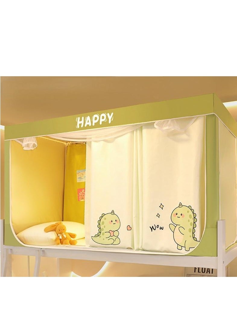general Bed Canopy Tents Curtain Blackout Curtain Single Bed Tent Curtain Student Shading Cloth Bed Canopy Mosquito Net Student Sleep Privacy Protection Student Mosquito Nets With Bracket - Image 1