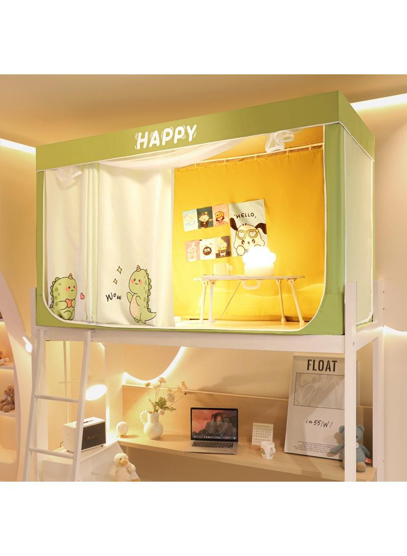 general Bed Canopy Tents Curtain Blackout Curtain Single Bed Tent Curtain Student Shading Cloth Bed Canopy Mosquito Net Student Sleep Privacy Protection Student Mosquito Nets With Bracket - Image 2