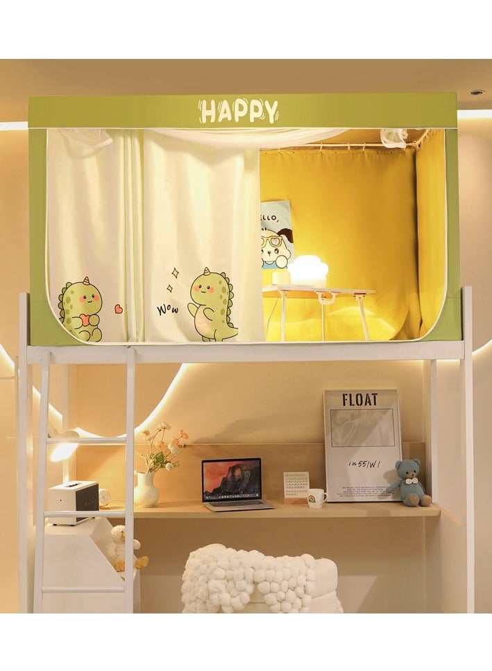 general Bed Canopy Tents Curtain Blackout Curtain Single Bed Tent Curtain Student Shading Cloth Bed Canopy Mosquito Net Student Sleep Privacy Protection Student Mosquito Nets With Bracket - Image 3