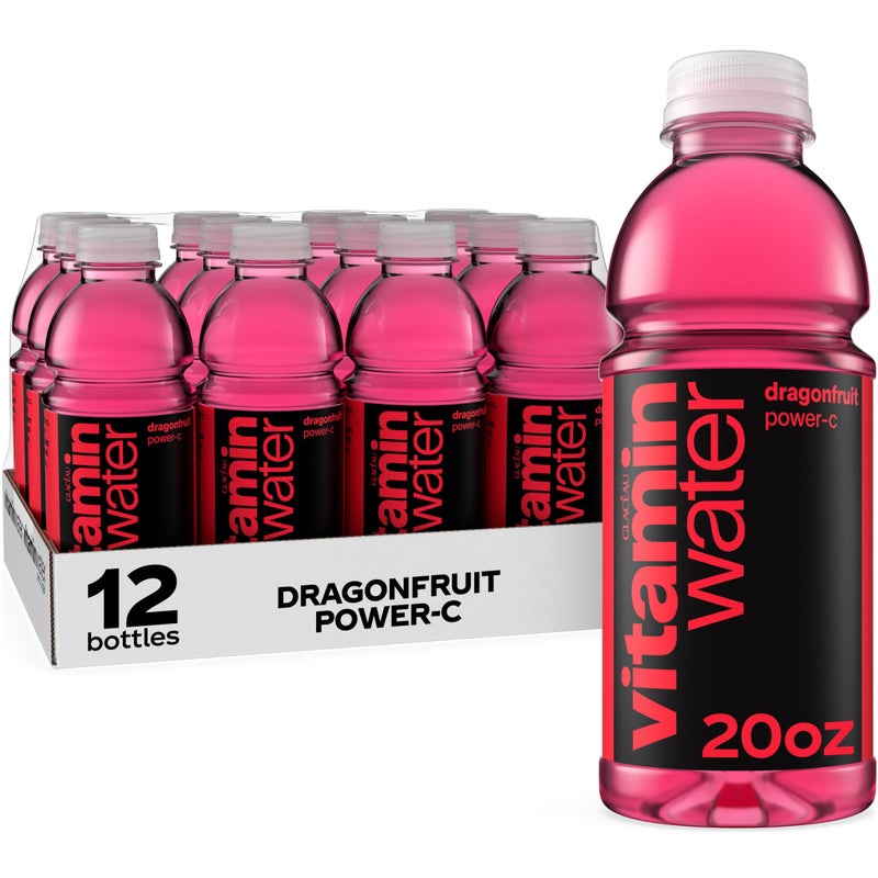 VITAMIN WATER vitaminwater PowerC Dragonfruit Flavored Water Beverage Bottles 20 fl oz 12 Pack - Image 3