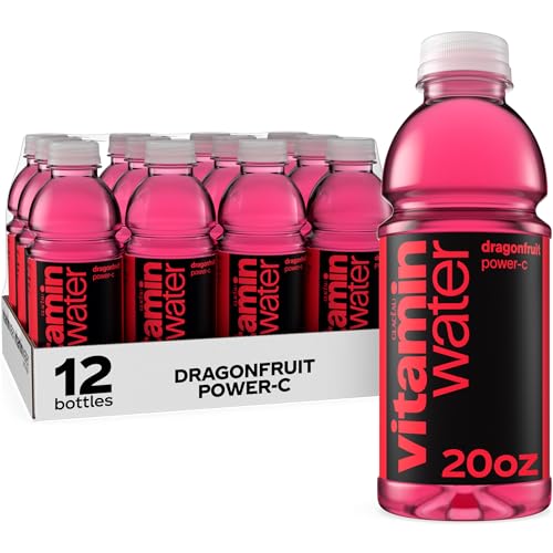 VITAMIN WATER vitaminwater PowerC Dragonfruit Flavored Water Beverage Bottles 20 fl oz 12 Pack - Image 1