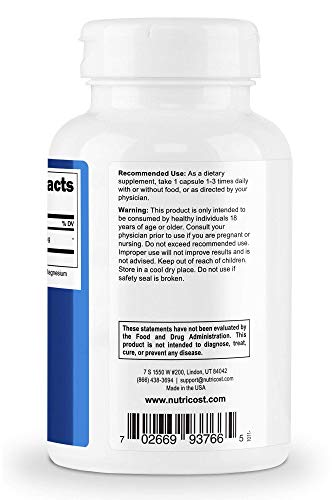Nutricost NAcetyl LCysteine NAC 600mg 120 Vegetarian Capsules NonGMO Gluten Free Vegetarian Caps - Image 5