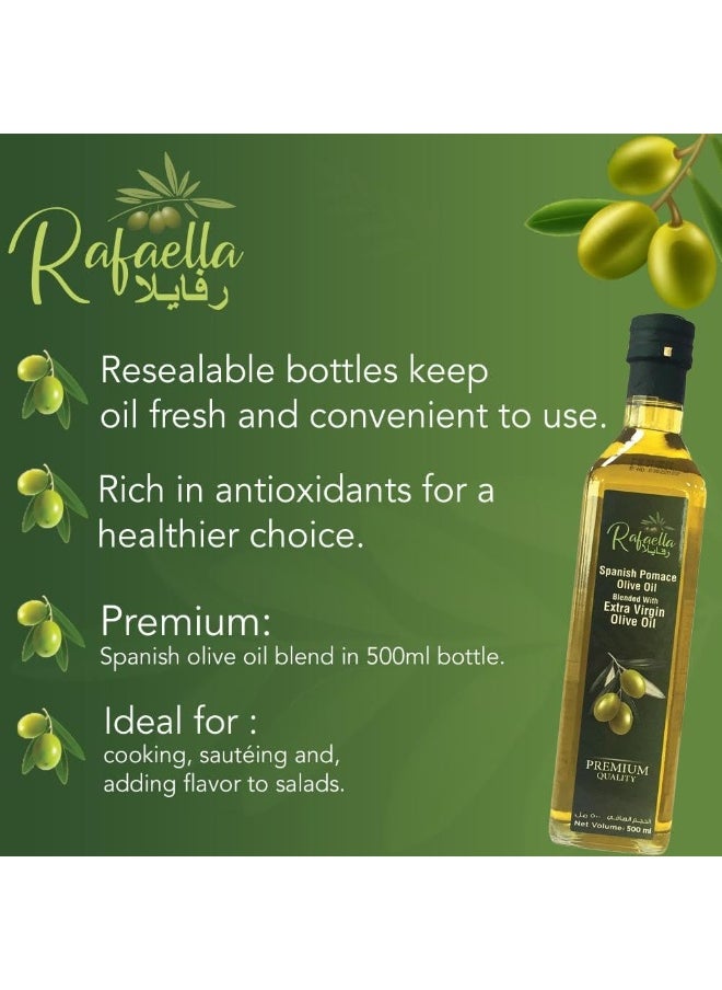 Rafaella Spanish Pomace Olive Oil Blended with Extra Virgin Olive Oil 500ml - pzsku/ZDB518CCFE9745075B146Z/45/_/1738832866/545e8549-24e9-43c2-ac38-8d3a49445bf3