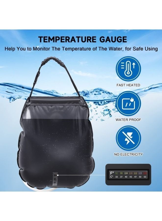 Generic Solar Portable Shower Bag - 20L Camping Shower Bag With Removable Hose and On-Off Switchable Shower Head, Ideal for Camping, Hiking, Traveling, Beach Swimming  - Image 5