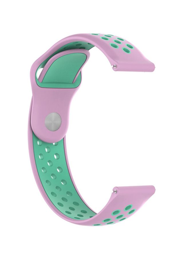 Voberry 22mm Replacement Band Strap For Samsung Galaxy Classic 46mm Pink/Green - Image 2