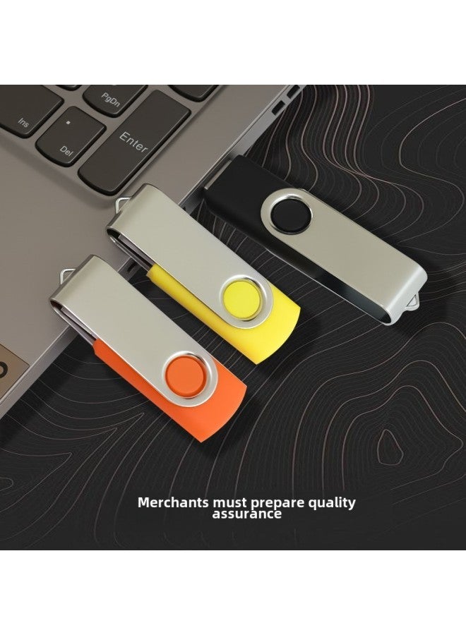 Rotating U Disk 4g Bidding Advertisement 16g Exhibition Creative 32g USB Set Lettering 64g High-speed Usb-Color:Orange-Capacity:Different Capacities And Different Styles Can Be  - Image 3