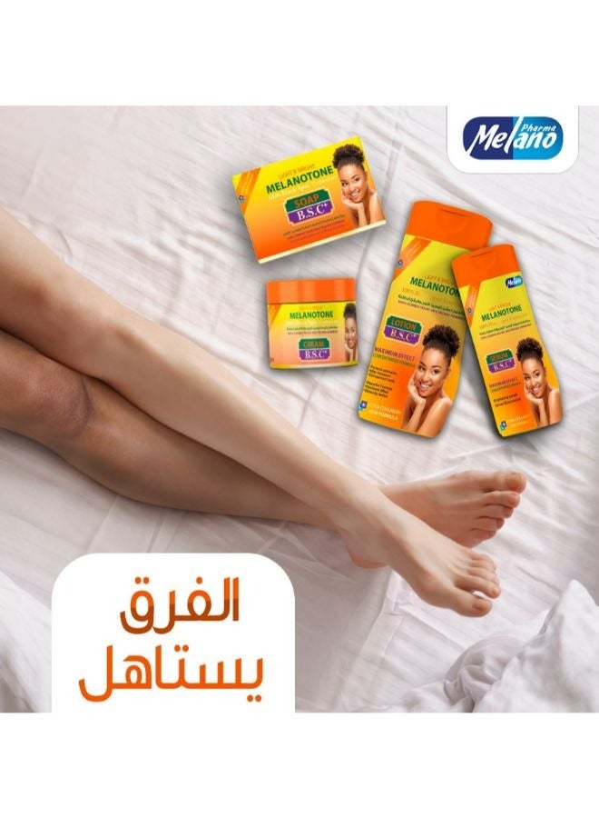 Melano Pharma Best Set Melanotone lotion 200 ml + cream dark spot 40 g + Soap 100 g + Serum 80 ml for lightening & Bright With Carrot 100% Dark Spot Corrector Set 4 Pcs - Image 3