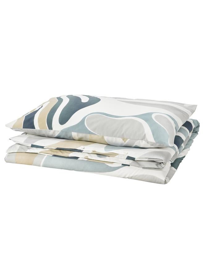 erorex Duvet cover and pillowcase, multicolour, 150x200/50x80 cm - Image 1