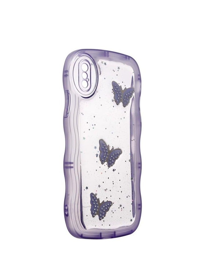 Plastic Back Cover For Apple iPhone X, Purple Cfs-Farasha-11-59 - Image 2