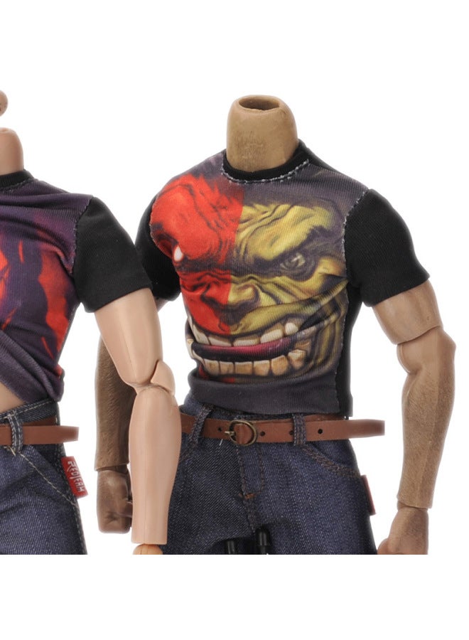 Baddeus Direct 1/6 Scale Mini Toy Clothing Fashion Trend T-shirt Model 12 Inch Soldier Accessories-Color:Section E - Image 3