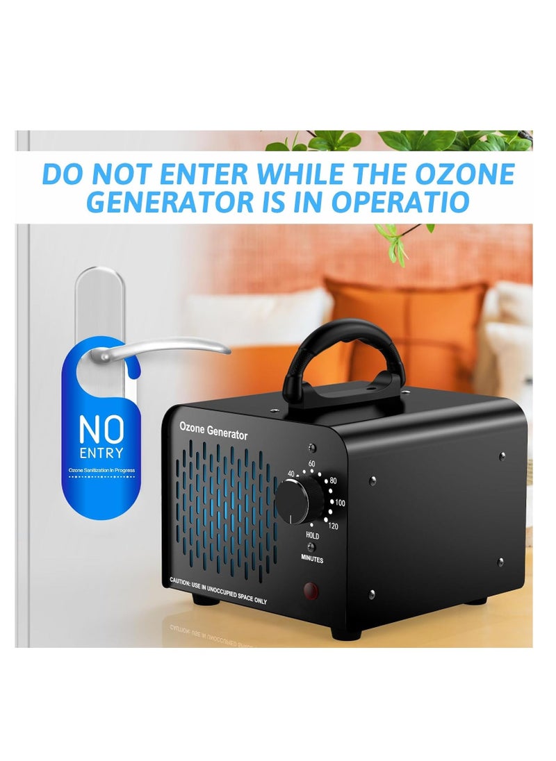 آلة الأوزون التجارية، مولد أوزون 15,000 ملغ/ساعة، آلة أوزون عالية السعة لإزالة الروائح، مولد أوزون منزلي للسيارة، الحيوانات الأليفة، المنزل، إلخ، أسود، 1 قطعة - Image 3
