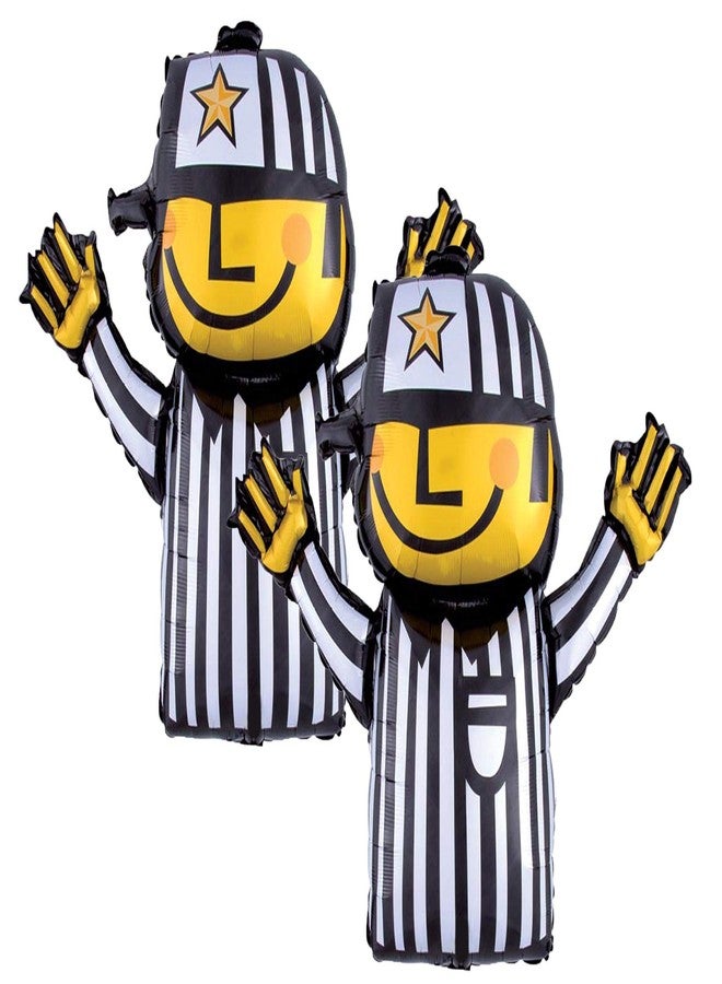 Artisan Owl Set of 2 Sports Referee Jumbo 32" Foil Party Balloons by Anagram - Image 1