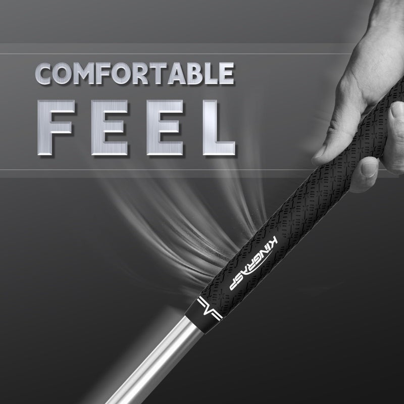 KINGRASP Multi Compound Golf Gripsï¼Œ13 Grips Set,Soft Rubber Golf Clubs Grips, Anti-Slip Ecological Cotton Yarn Thread Technology,Midesize Standard Size,6 Colors Optional (black, Standard) - Image 5