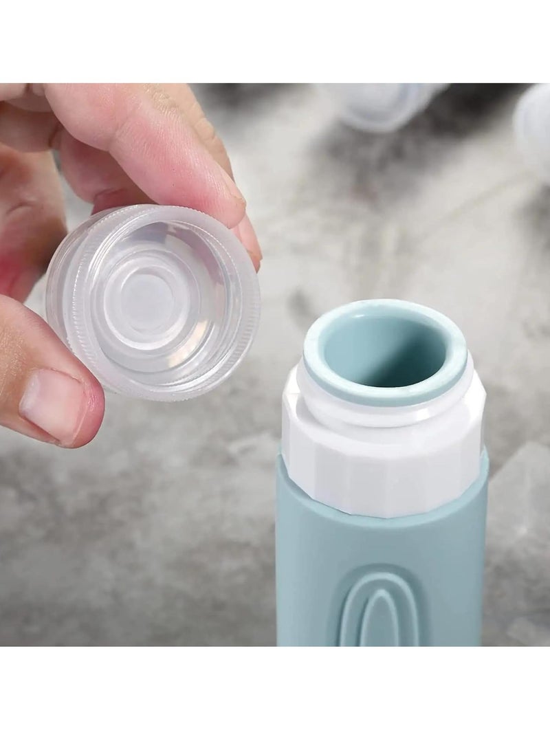 Bukela 4 Silicone Travel Bottles for Toiletries with Labels & Clear Toiletry Bag TSA-Approved, Leak-Proof, for Shampoo, Lotion, Soap, Perfect for Traveling, Gym, Camping (90ml) - Image 4