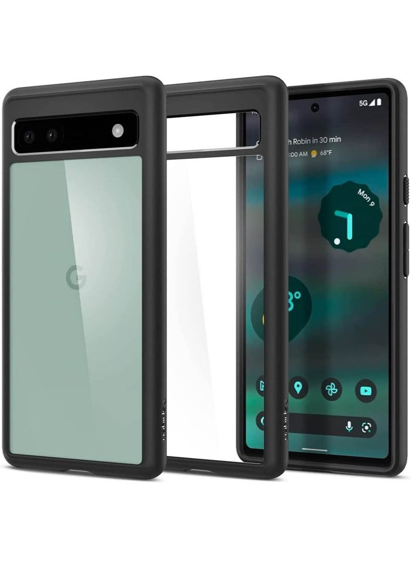 Spigen Ultra Hybrid Case Cover for Google Pixel 6a (2022) - Matte Black  - Image 1