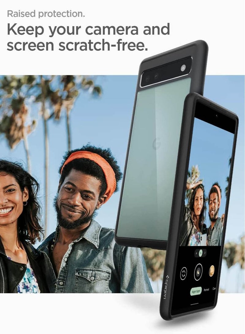 Spigen Ultra Hybrid Case Cover for Google Pixel 6a (2022) - Matte Black  - Image 4