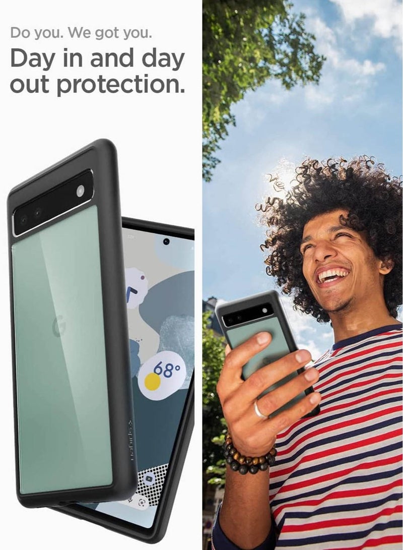 Spigen Ultra Hybrid Case Cover for Google Pixel 6a (2022) - Matte Black  - Image 5