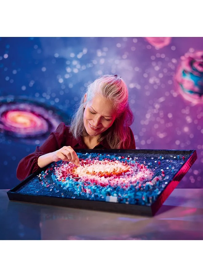 LEGO Art The Milky Way Galaxy Set, Space Model Kit for Adults to Build, Creative Activity for Design Lovers, Home Office Décor Idea for Living Room, Astronomy Gift for Men, Women, Him or Her 31212