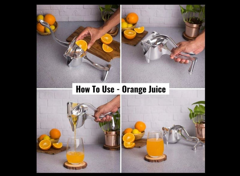 BOTIST Lemon Squeezer Citrus Juicer Hand Press Heavy Duty Manual Squeeze Juice Extractor Maker Orange Lime Fruit Presser - Image 4