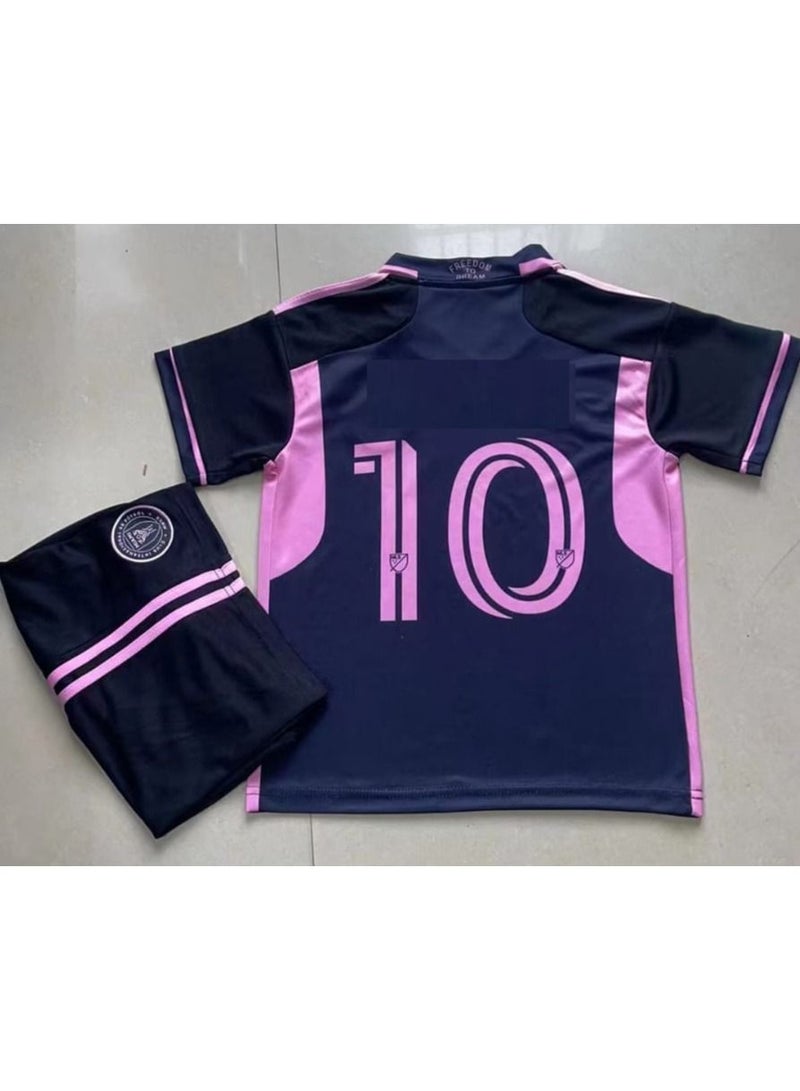 23-24 Miami Away International Football Jersey, 10 Football Kit,Jersey Set for Kids and Adult,Soccer Special Edition,Gift for Him