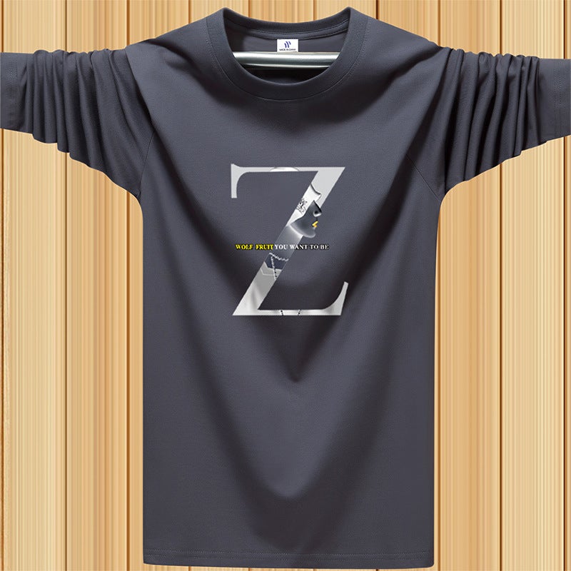 Long-Sleeve T-Shirt For Men 2026 New Trendy Base Shirt Autumn Clothing Loose Sweatshirt For Men - Image 5
