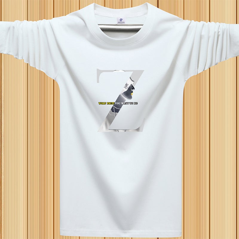 Long-Sleeve T-Shirt For Men 2026 New Trendy Base Shirt Autumn Clothing Loose Sweatshirt For Men - Image 2