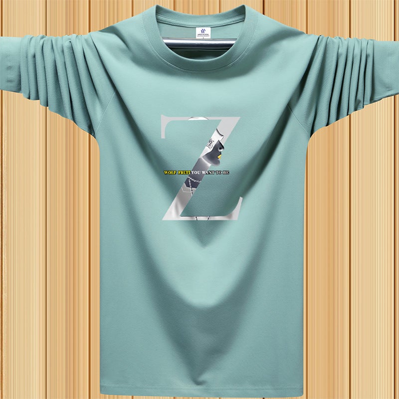 Long-Sleeve T-Shirt For Men 2026 New Trendy Base Shirt Autumn Clothing Loose Sweatshirt For Men - Image 1