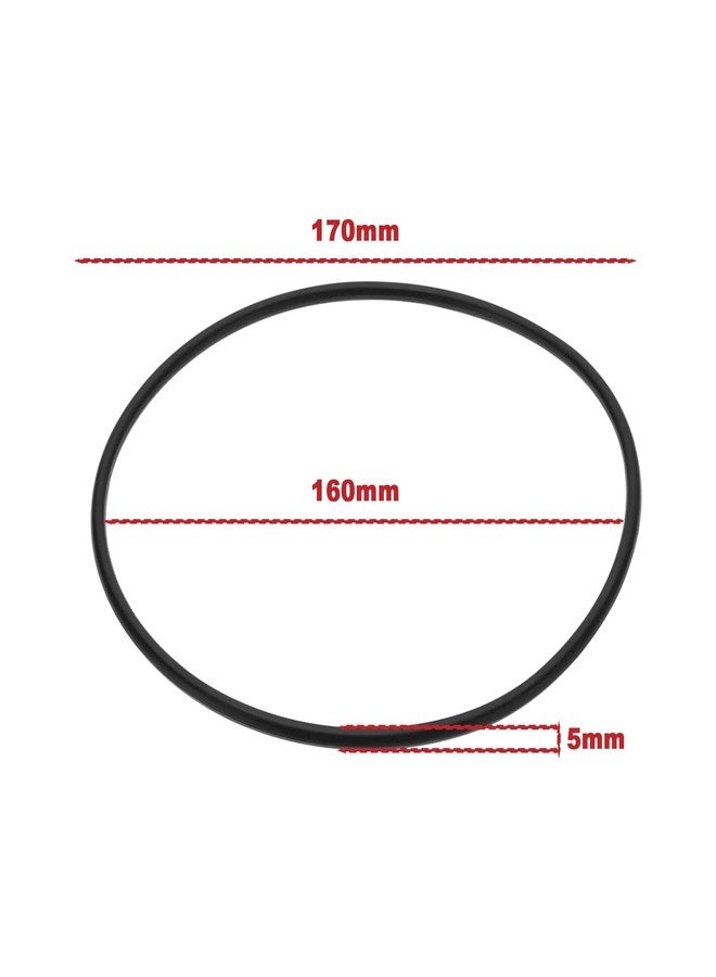 سينج إف إل تي دي SING F LTD قطعتان من حلقات منع التسرب المطاطية لغطاء فلتر محرك حوض السمك، القطر الخارجي 170 مم، السماكة 5 مم، رقم الموديل A20038، متوافقة مع فلاتر Fluval 104، 105، 204، 205، 106، 206 - Image 4