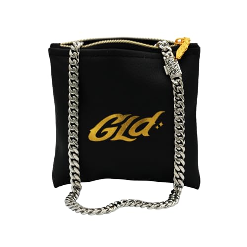 GLD Cuban Link Chain for Men and Women 8MM 20 14K White GoldPlated Miami Cuban Chain with Premium Travel Pouch SnatchProof SweatProof FadeResistant Lifetime Quality Designed in Miami - Image 1
