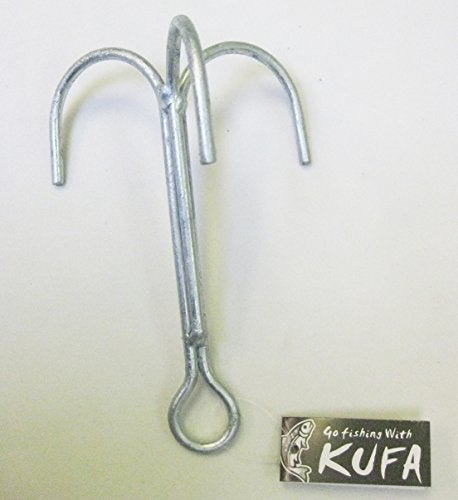 KUFA Galvanized Steel Grapple Hooks, 8" H x 5" W - Image 2