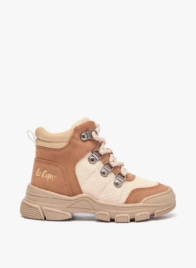Lee Cooper Boys' Panelled Ankle Boots with Zip Closure