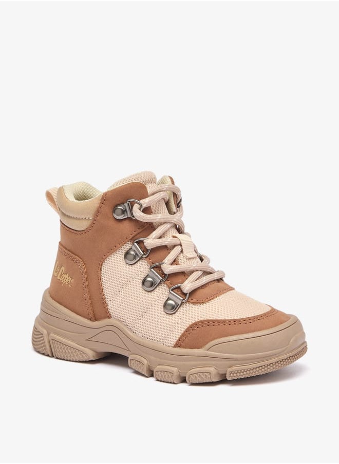 Lee Cooper Boys' Panelled Ankle Boots with Zip Closure  - Image 1