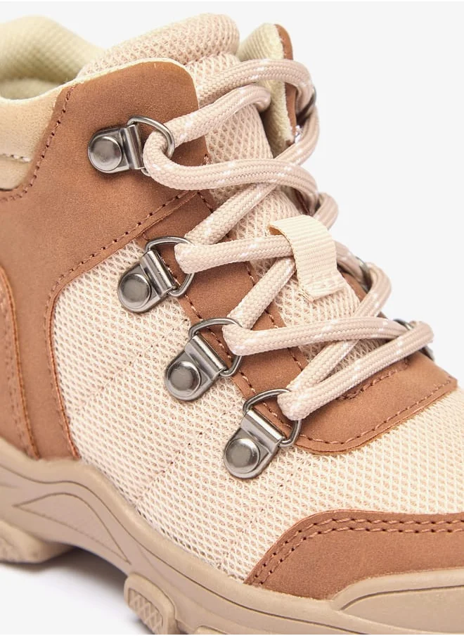 لي كوبر Boys' Panelled Ankle Boots with Zip Closure
