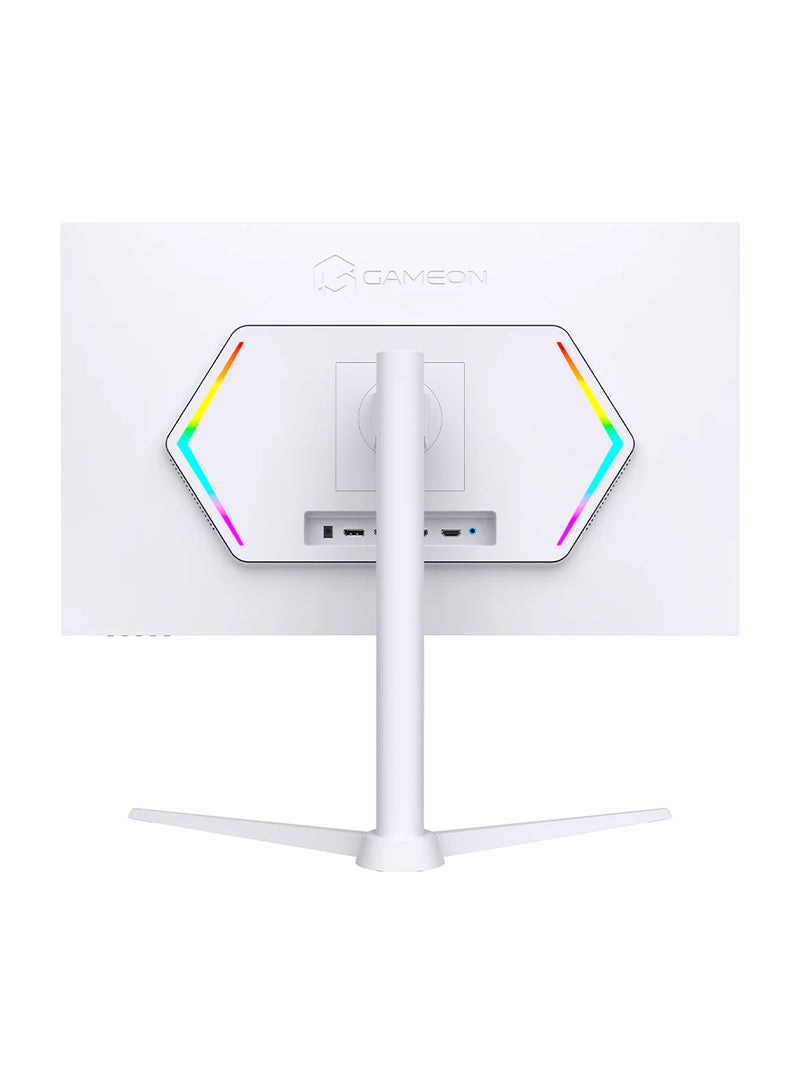 GAMEON 27" Inch Artic Pro-Series Gaming Monitor (2560x1440) 2K QHD Fast IPS Panel, 240Hz Refresh Rate, 0.3ms Response Time with 2.1 HDMI (Support PS5) GOA27QHD240IPS | White - Image 4