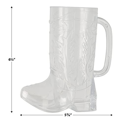 Beistle Plastic Cowboy Boot Cup Party Accessory (1 count) - Image 2