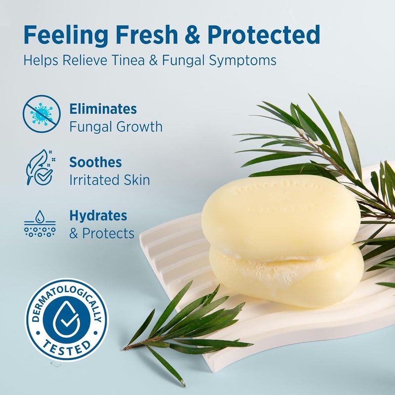 Roycederm Tinea Versicolor Relief Soap: Tea Tree Oil & Sulfur Cleansing Bar, Soothes Irritation, Hydrates & Supports Skin Health - Image 2