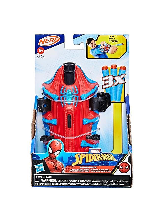 SPIDERMAN Thwip Tech Blaster Includes 3 Darts Web Shooter Role Play Toy For Kids 5 And Up - Image 2