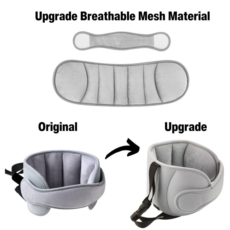 PandaEar Car Seat Toddler Head Support, Adjustable Baby Carseat Head Holder Strap for Car Seat Stroller, Soft Neck Relief Band for Kids Infants Comfortable Travel Sleep - Image 4