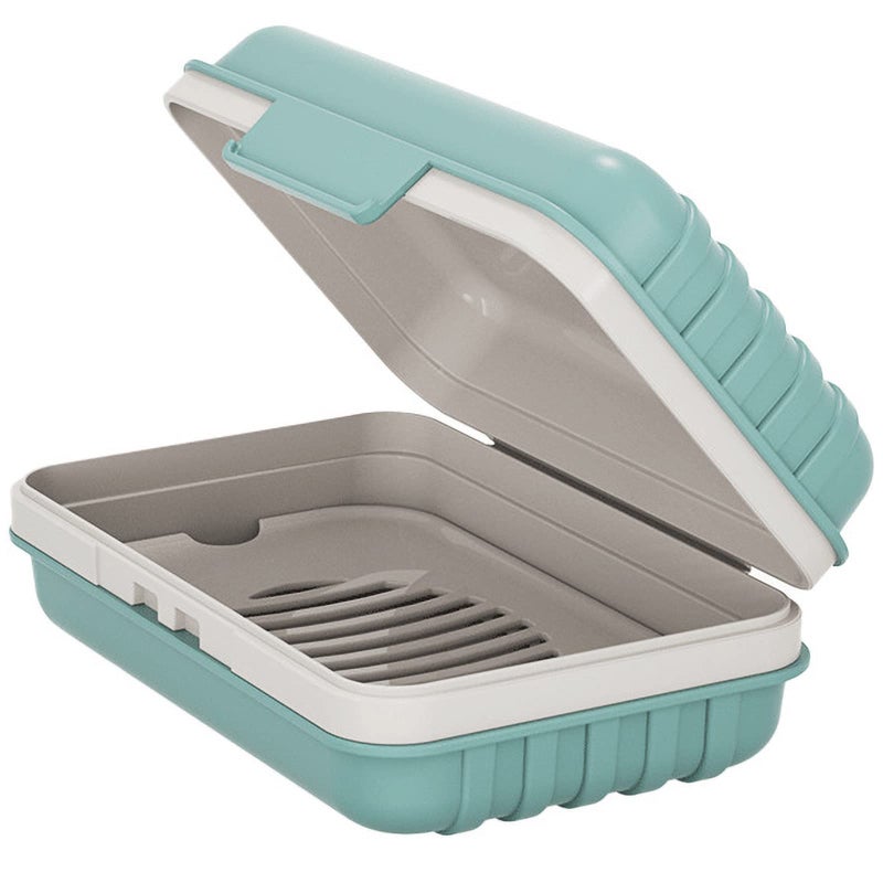Doter Travel Soap Holder with Lid - Draining Soap Box for Shower -Compact Travel Soap Case Leak-Proof Design for Camping, Hiking, Gym & Outdoor Use | Keeps Soap Dry & Hygienic - Image 1