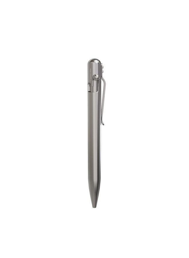 Bastion ® Luxury Bolt Action Pen, Durable Professional Ballpoint Pen With Fine Tip, Edc Pen Ink Refillable Pen - 100% Titanium - Image 2