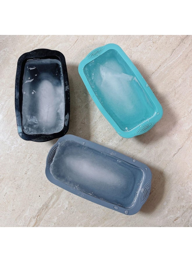 jaexest 5Pcs Extra Large Ice Block Mold, Grey Silicone Ice Block Molds for Ice Bath Tub, Big Ice Cube Molds for Ice Bath, Ice Maker for Cold Plunge or Coolers, Ice Tray Accessories for Ice Bath Chiller - Image 3