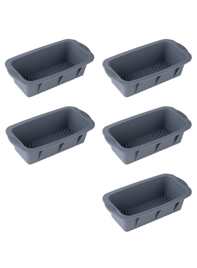 jaexest 5Pcs Extra Large Ice Block Mold, Grey Silicone Ice Block Molds for Ice Bath Tub, Big Ice Cube Molds for Ice Bath, Ice Maker for Cold Plunge or Coolers, Ice Tray Accessories for Ice Bath Chiller - Image 1