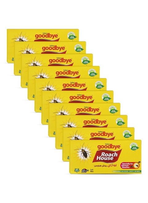 5-Pieces Roach House Cockroach and Insect Glue Traps Pack of 10