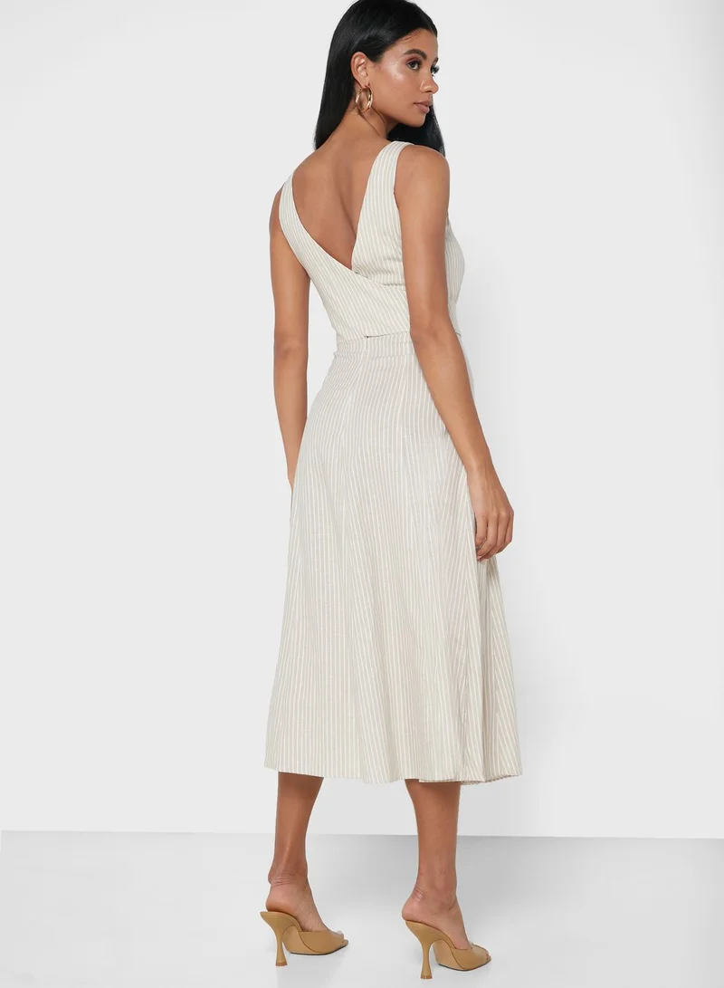 MANGO Tie Waist Dress